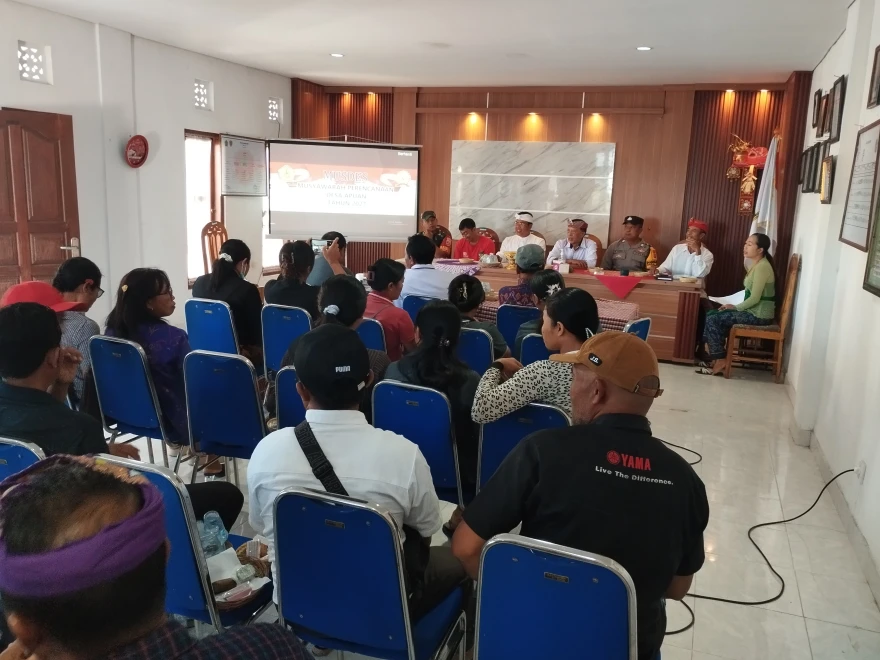 MUSYAWARAH DESA PERENCANAAN TAHUN 2027 DESA APUAN BAHAS PENYUSUNAN RKP DESA DAN TINDAK LANJUT USULAN MASYARAKAT